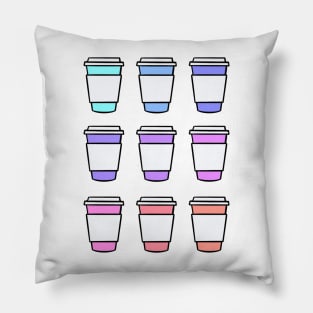 Coffee Cup Set Pillow