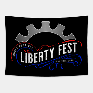 Liberty Fest 2020 Logo Half-Circle Tapestry