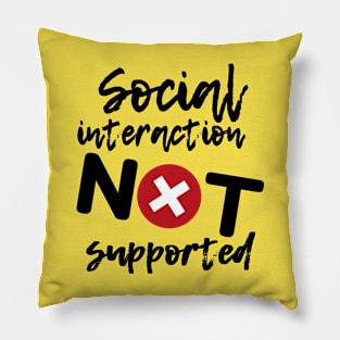 Social distancing error message Pillow