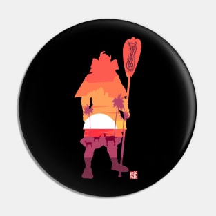 B-Nature Samurai Orange Pin