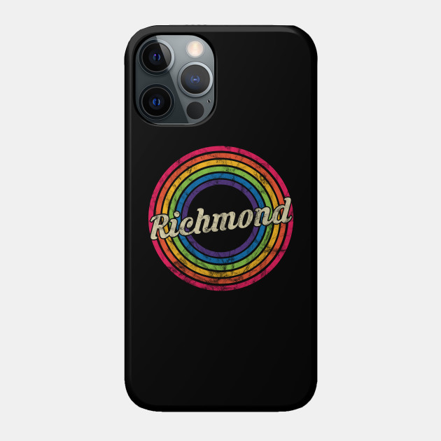 Richmond- Retro Rainbow Faded-Style - Richmond - Phone Case