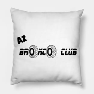 Black Lettering Bronco Shirt Pillow