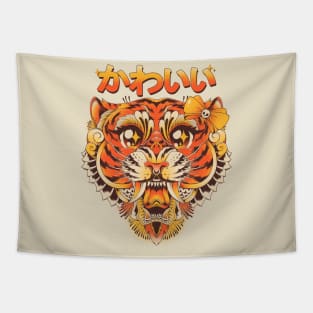 Tiger Kawaii Tapestry