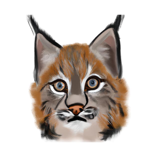 Cute Bobcat Drawing by Play Zoo