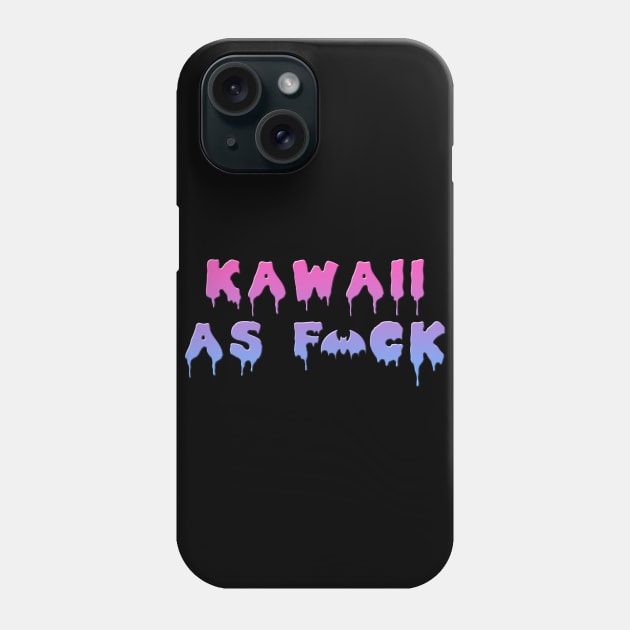 Kawaii AF censored Phone Case by HomicidalHugz