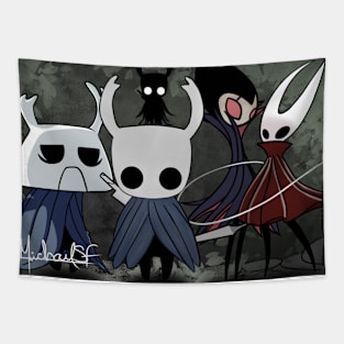 Hollow Knight, Hornet, Grimm, Zote (Fan Art) Tapestry