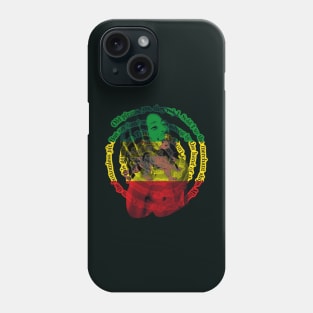 Reggae Rasta flag and Redemption Phone Case