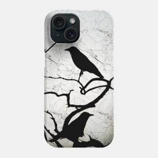 Crow Birds on Tree Bird 91 Phone Case