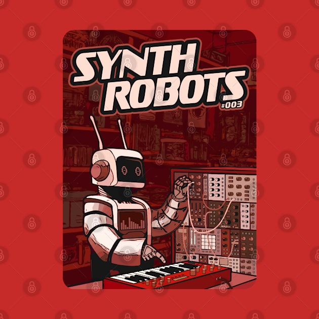 Synth Robot for Synthesizer lover and Electronic Musician by Mewzeek_T