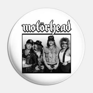 Motorhead White Black Pin