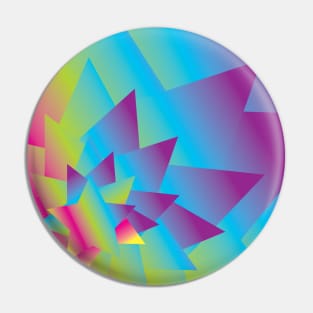 Rainbow Gradient Stars Pin