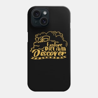 Travel Dream in Gold Phone Case