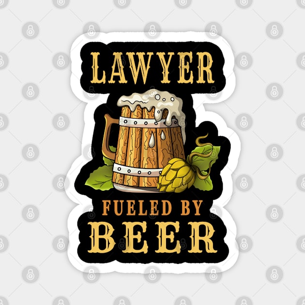 Lawyer Fueled by Beer Magnet by jeric020290