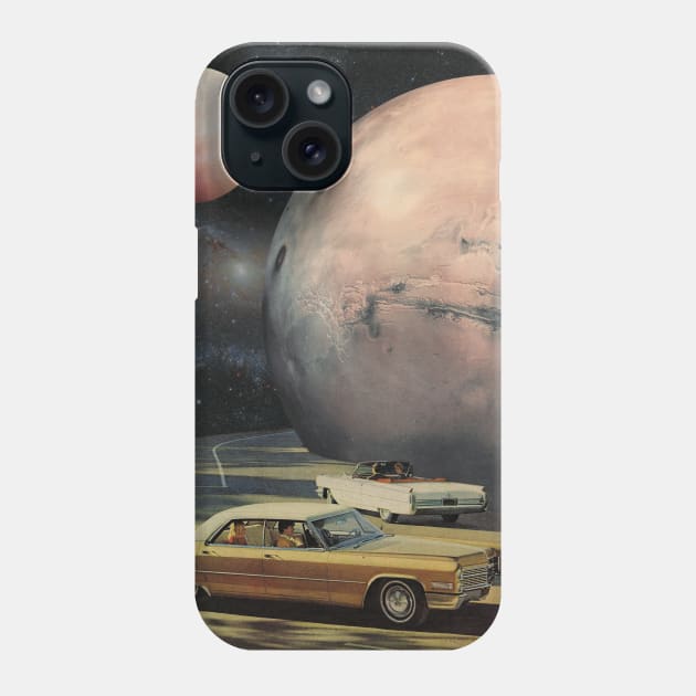 Long Road Home - Vintage Inspired Collage Illustration Phone Case by beakbubble
