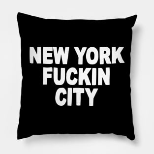 New York Fuckin City Vintage style Pillow