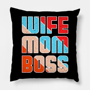 Wife mom boss Pillow