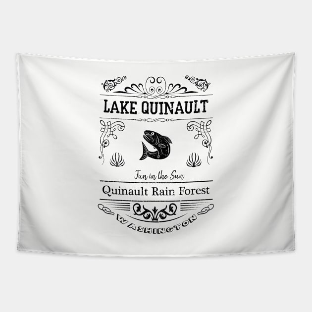 Lake Quinault Washington souvenir travel Tapestry by artsytee