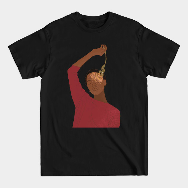 African american black woman minimal design - African American - T-Shirt