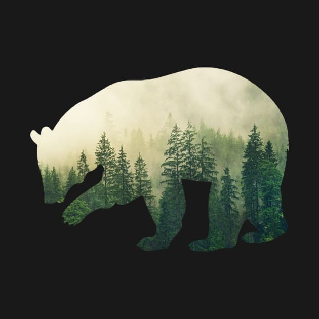 Wild Forest Bear by Horisondesignz