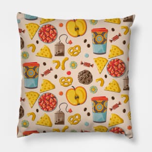 Snack Time Pattern Pillow