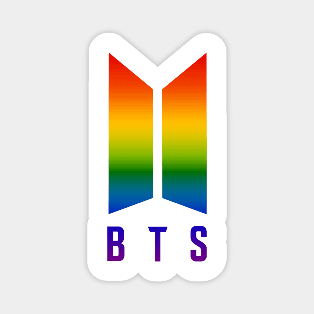 Bangtan Boys BTS Gay PRIDE Magnet by AcacianCreations