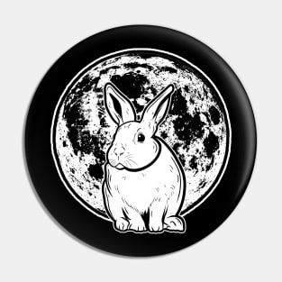 Rabbit in the moon Pin