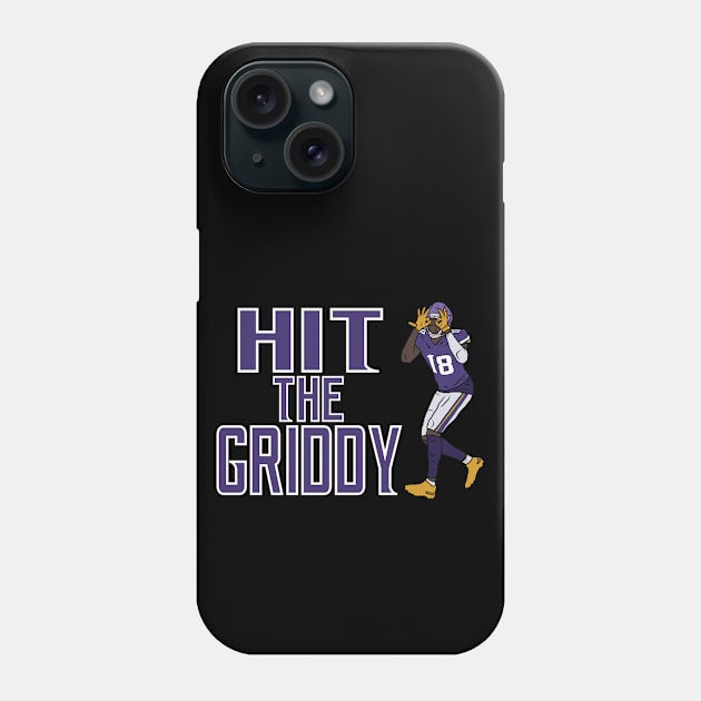 Justin Jefferson Hit The Griddy (Style 3) Phone Case by rattraptees