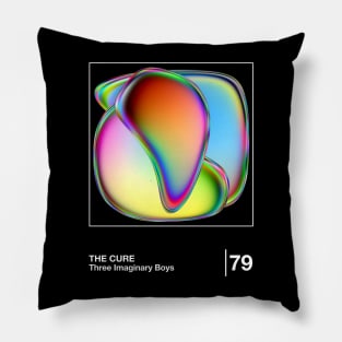 Three Imaginary Boys / Minimalist Graphic Artwork Design Pillow