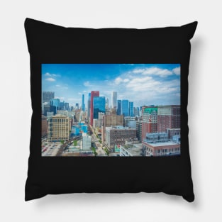 View from a Chicago Loop High Rise Pillow