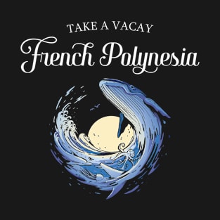 French Polynesia Whale Sunset T-Shirt