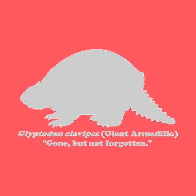 *Back Design* Glyptodon clavipes (Giant Armadillo) Light Print by dabblersoutpost