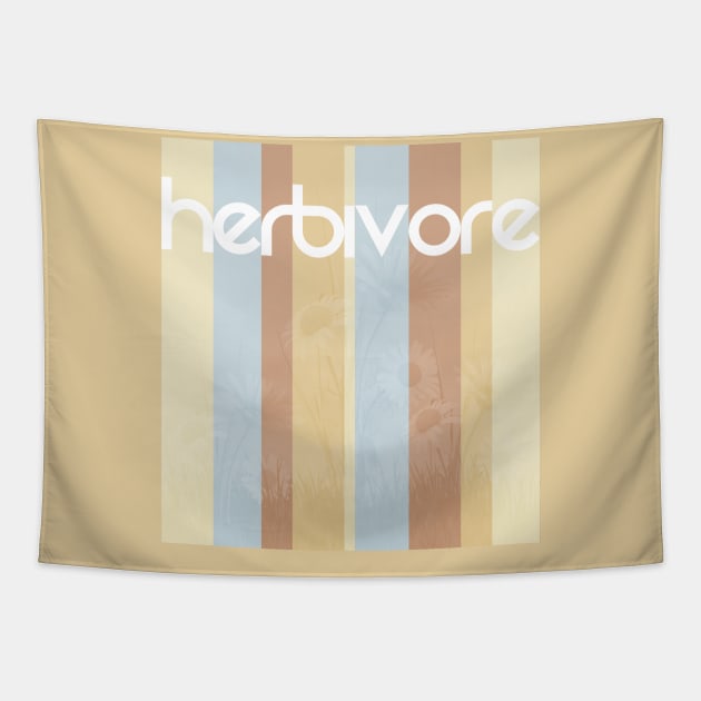 Herbivore Retro Lines Tapestry by StupidHead