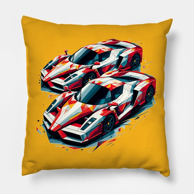 Ferrari Enzo Pillow by Vehicles-Art