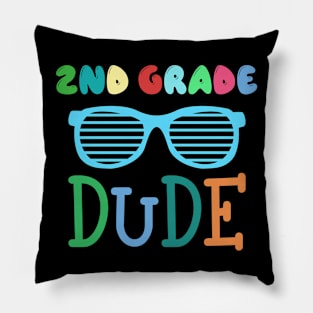 Trendy Second Grade Student Back To School Gift - 2nd Grade Dude Pillow