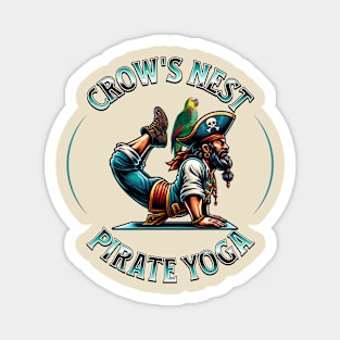 Crow's Nest Pirate Yoga Magnet