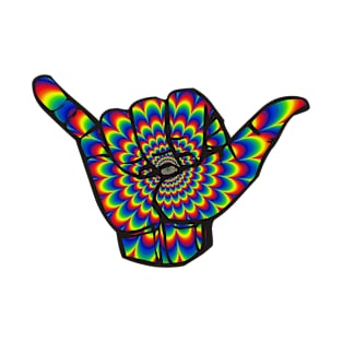 Psychedelic Hang Loose Graphic Logo T-Shirt