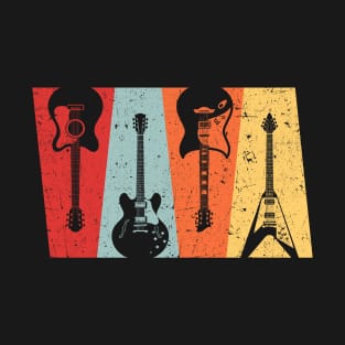 Vintage Guitar Design for Music Band Guitarist Stuff T-Shirt