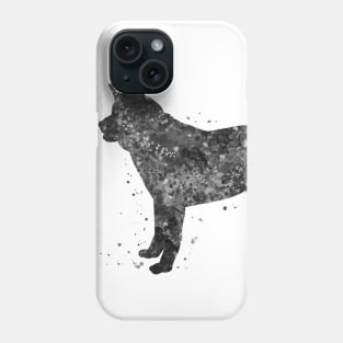 akita dog black and white Phone Case