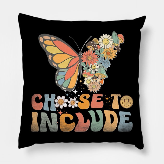 Choose To Include Special Education Teacher Autism Awareness Pillow by everetto