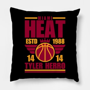 Miami Heat Herro 14 Basketball Retro Pillow