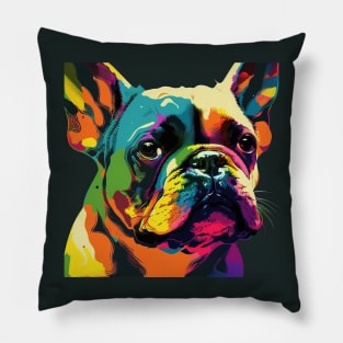 Pop Art French Bulldog Pillow