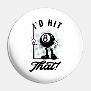 Billiards 8-ball Funny Cartoon Pool Snooker Pin