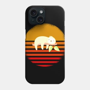 Cute Sloth Retro Phone Case