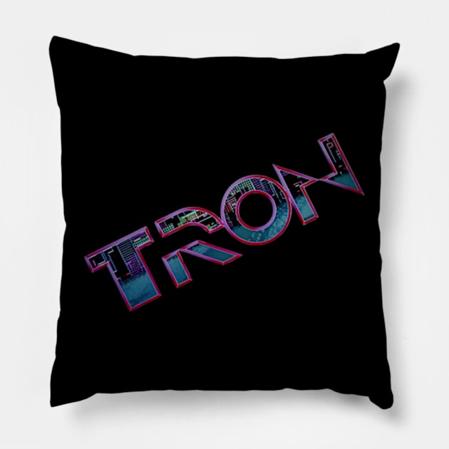 TRON Pillow by Desert Owl Designs