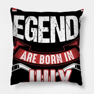 Hockey Legends Are Born In July Pillow