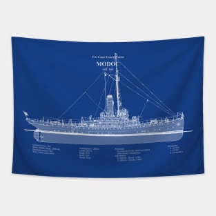 Modoc wpg-46 United States Coast Guard Cutter - ABDpng Tapestry