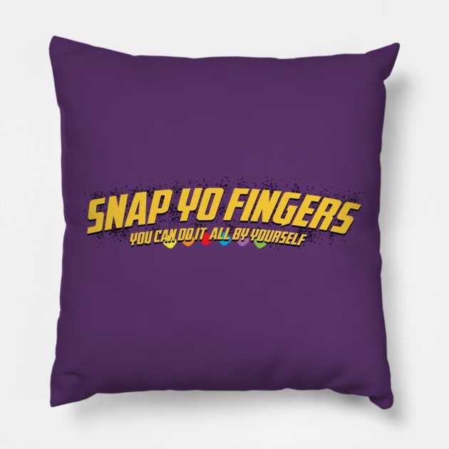 Snap Yo Fingers Pillow by justnclrk