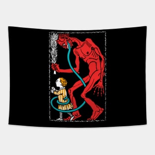 Merry Krampus (dark shirts) Tapestry