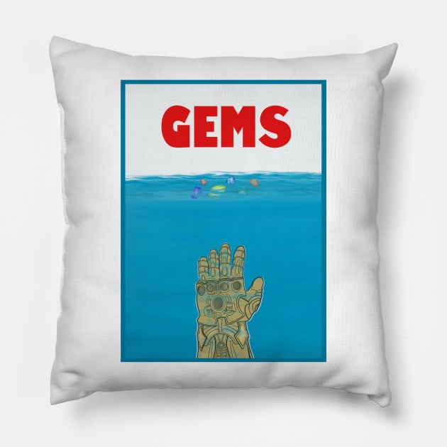 GEMS Pillow by Milasneeze