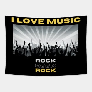I Love Music Rock Tapestry